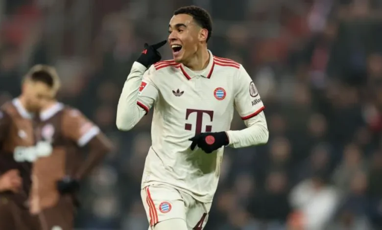 Jamal Musiala has scored nine goals in his last nine Bundesliga away appearances