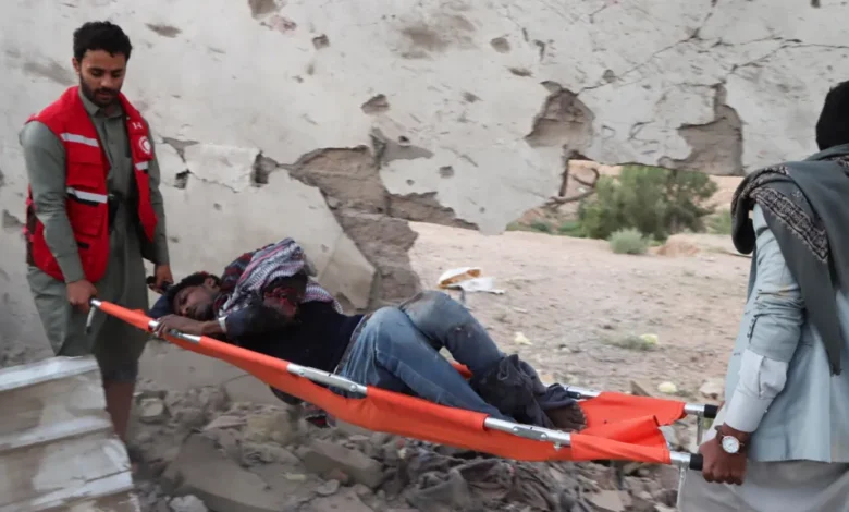 Houthi-run media say the detention centre in Saada was holding African migrants