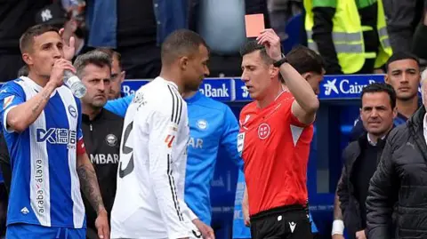 Kylian Mbappe received his first red card since April 2019