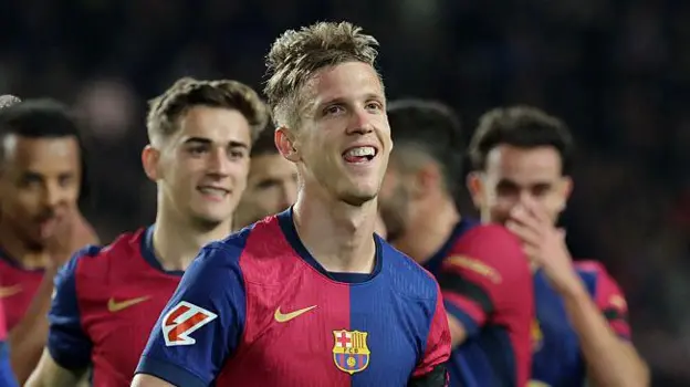 Dani Olmo has scored eight goals for Barcelona this season