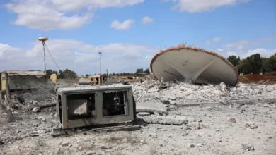 Israel's military said it hit "military capabilities that remained" at Hama airbase