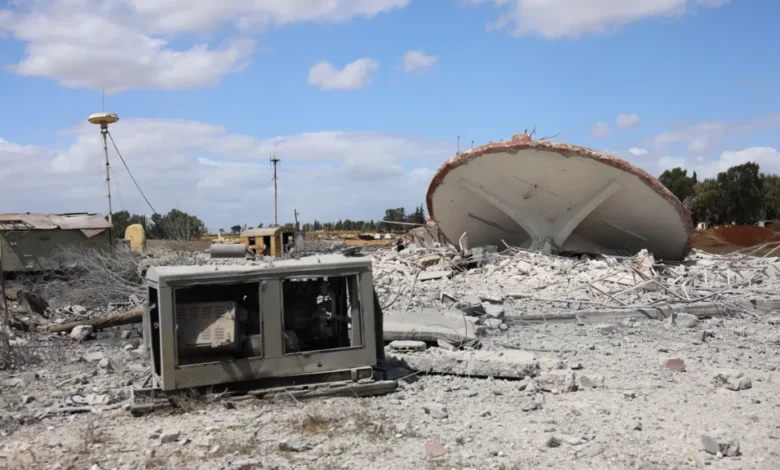 Israel's military said it hit "military capabilities that remained" at Hama airbase