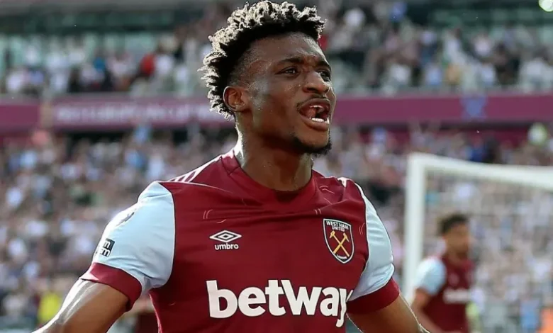 Ghanaian midfielder Mohammed Kudus