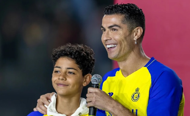 Cristiano Ronaldo Jr. (left) has earned his first call-up to the Portugal Under-15 national team