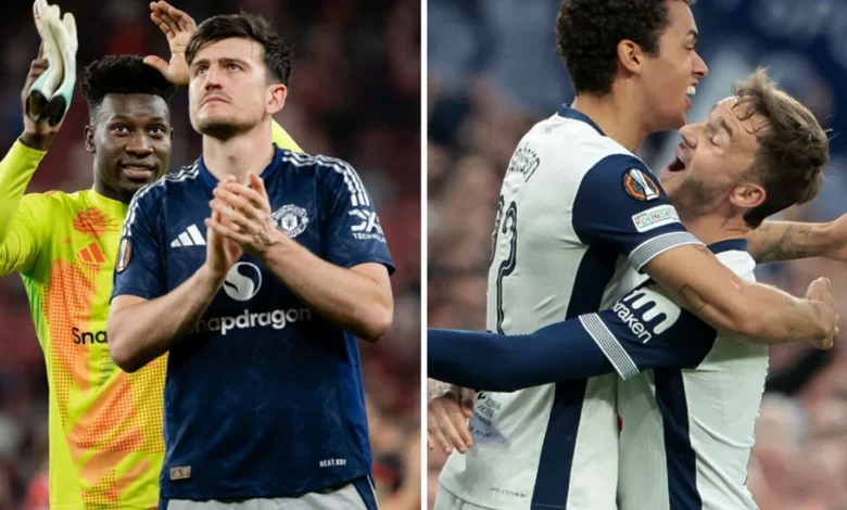 Manchester United and Tottenham both celebrated Europa League semi-final first-leg wins