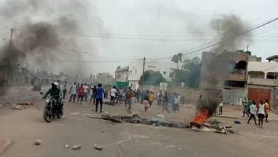 People protest against Togo's longtime leader, Faure Gnassingbe, in Lome, Togo June 26, 2025