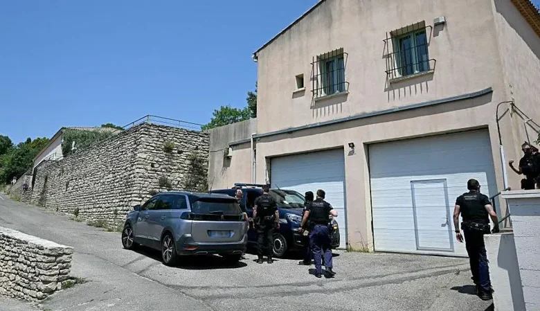 The scene in Goult was sealed off by police