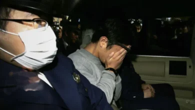 Takahiro Shiraishi, pictured here on a police vehicle in 2017, made contact with his victims on social media then lured them to his apartment