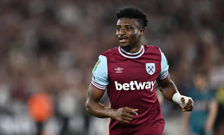 Ghanaian midfielder Mohammed Kudus