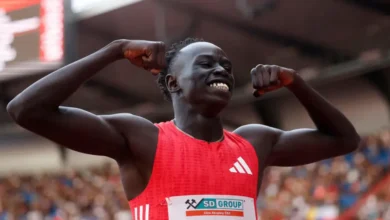 Gout Gout set a new personal best on his first senior race