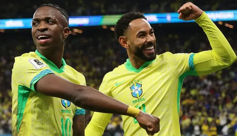 Vinicius Jr (left) scored from Matheus Cunha's (right) assist