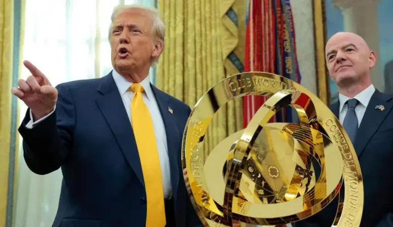 The United States were selected as co-hosts of the 2026 World Cup - along with Canada and Mexico - during Trump's first term as president