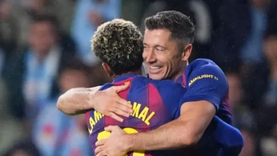 Lewandowski, 37, has three La Liga hat-tricks