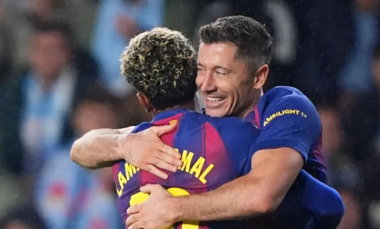Lewandowski, 37, has three La Liga hat-tricks