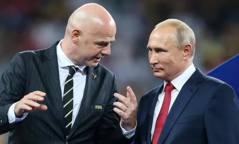 Infantino was awarded the Russian Order of Friendship medal by president Vladimir Putin after Russia hosted the 2018 World Cup
