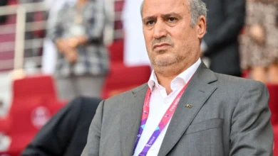 Iranian football president Mehdi Taj