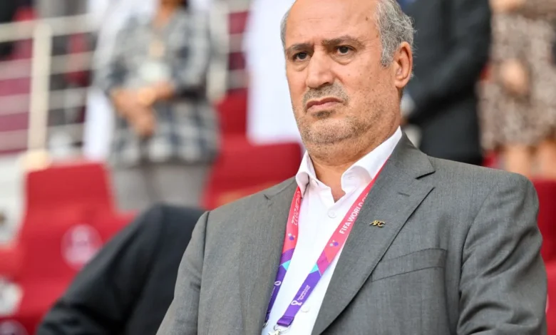 Iranian football president Mehdi Taj