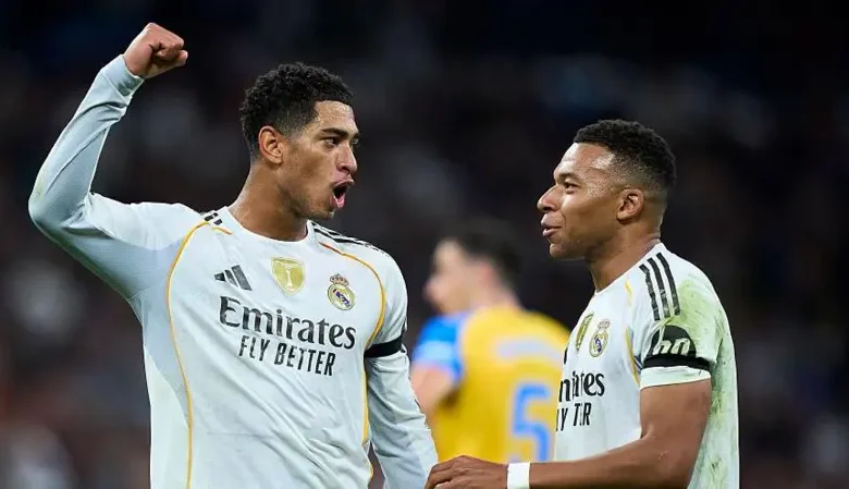 Jude Bellingham (left) and Kylian Mbappe had been sidelined for several of Real Madrid's most recent fixtures