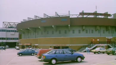 Sir Matt Busby had given permission for the Manchester United stadium sign to be taken away
