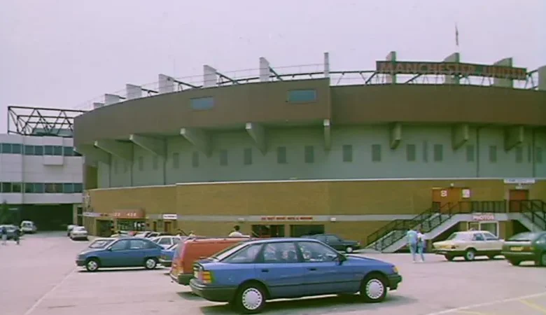 Sir Matt Busby had given permission for the Manchester United stadium sign to be taken away
