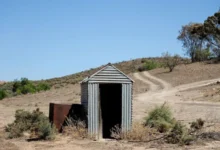 A file photo of a pit latrine, or long-drop toilet, in rural Australia