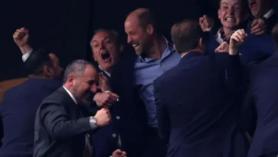 Prince William was among those celebrating in Istanbul as Aston Villa won the Europa League