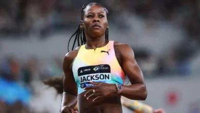 Shericka Jackson won the opening meeting at the Shanghai/Keqiao Diamond League last week.