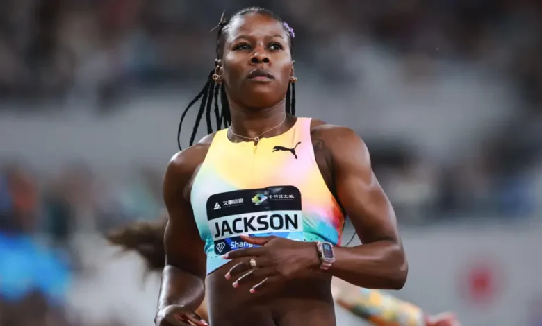 Shericka Jackson won the opening meeting at the Shanghai/Keqiao Diamond League last week.