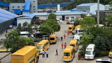 Reuters At the time of the explosion, 247 workers were said to be on duty