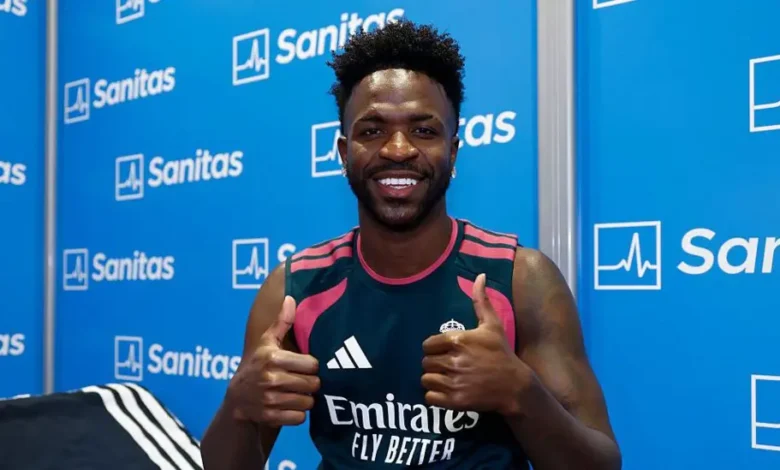 Vinicius Jr returned to Real Madrid on Monday to have his pre-season medical following Brazil's World Cup campaign