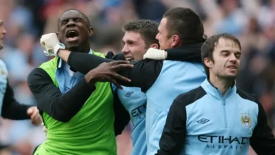 Micah Richards was on the Manchester City bench when Sergio Aguero scored his title-winning goal in 2012
