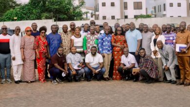 Group photo of the Ashanti Regional Executives with the six committee members and the leadership taken today at the Ashanti Regional NPP Office.